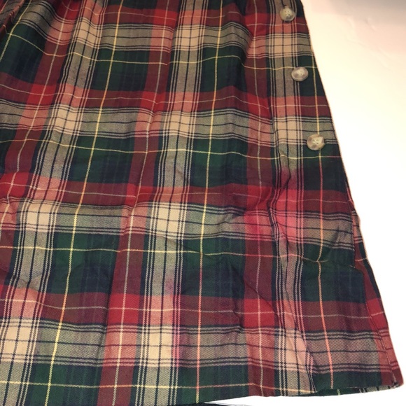 VTG NOS Talbots Brushed Flannel Tartan Plaid Midi Skirt Ralph Lauren Esthetic - Picture 4 of 5